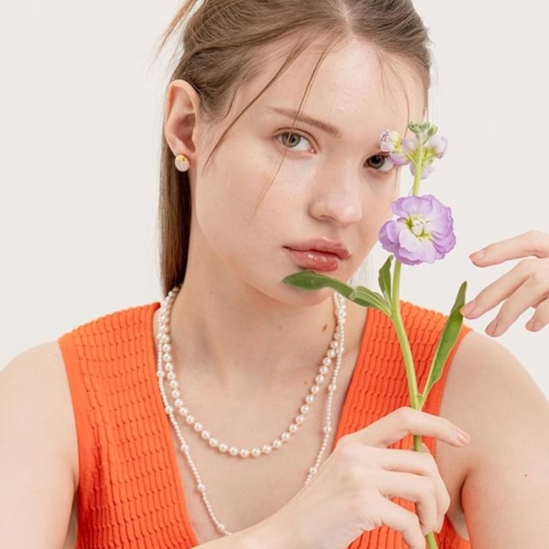 cerabonito Stratum daily round earring (summer)