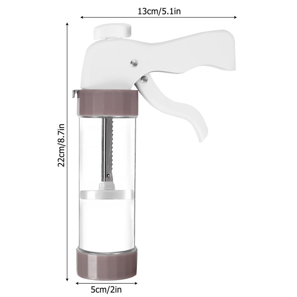 Cookie Press Set Cookie Press Gun Kit Biscuit Maker Churro Maker Cookie Press Machine with 13 Cookie Discs 6 Icing Nozzles Cake