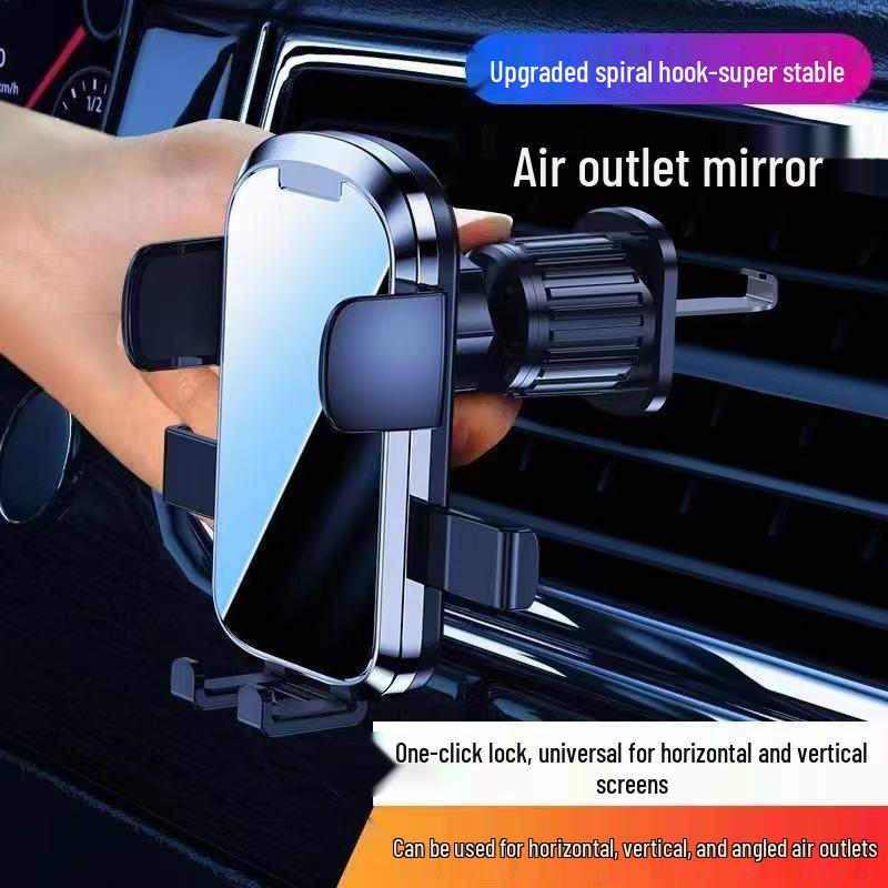 Rotatable Magnetic Suction Cup Car Phone Holder - Unobstructed View, Air Vent Mount.
