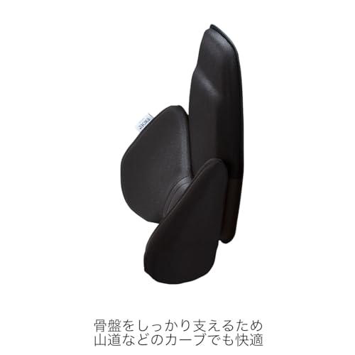 EXGEL Hug Drive Car Cushion, Black, Gel Cushion, Car Cushion, Lumbar Support, Made In Japan, HUD01-BK