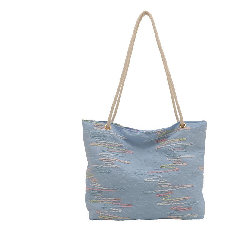 Large Capacity Canvas Bag, Fashion Shoulder Bag, Literary Small Fresh Underarm Bag, Niche Versatile Women'S Bag