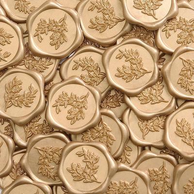 100pcs Wax Seal Stickers Wedding Invitation Envelope Seal Stickers Perfect For Invitaion Envelopes Gift Wrapping