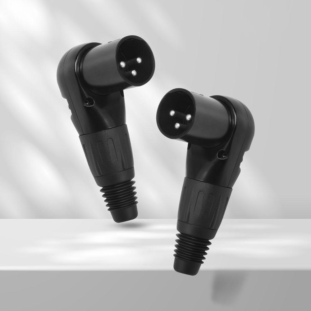 3Pin Adjustable XLR Male/Female Jack Connector Male Female Micphone Plug Audio Cable Connector for Speaker Systems Radio Station