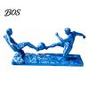 Soccer Desktop Decoration Player Statue, 3D Printed 2 Men Playing Figurine, Sports Football Figurine Collectible Table Sculpture for Home, Office