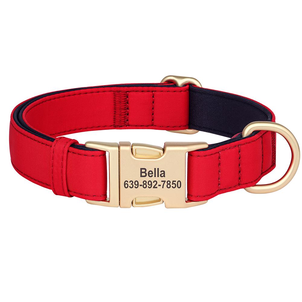 

Персонализированный нейлоновый ошейник для собак, сетчатый, дышащий, мягкий, ошейник для собак, индивидуальный идентификатор питомца, водонепроницаемое ожерелье для маленьких и средних собак S