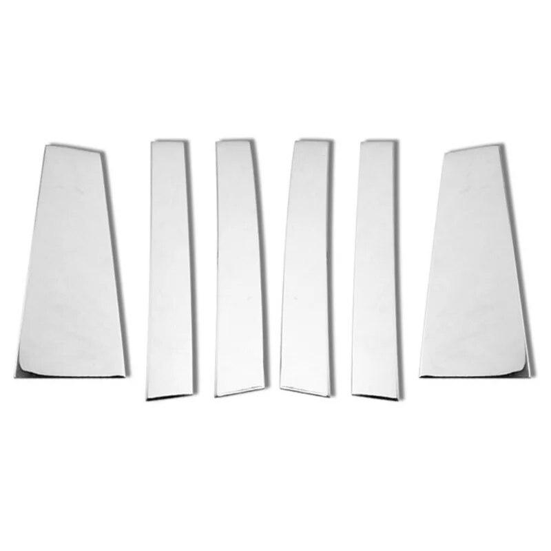 Car Door Window Column Pillar Post Cover Trim Chrome Plated Styling for Toyota Highlander Kluger 2014 2015 2016 2017 2018 2019