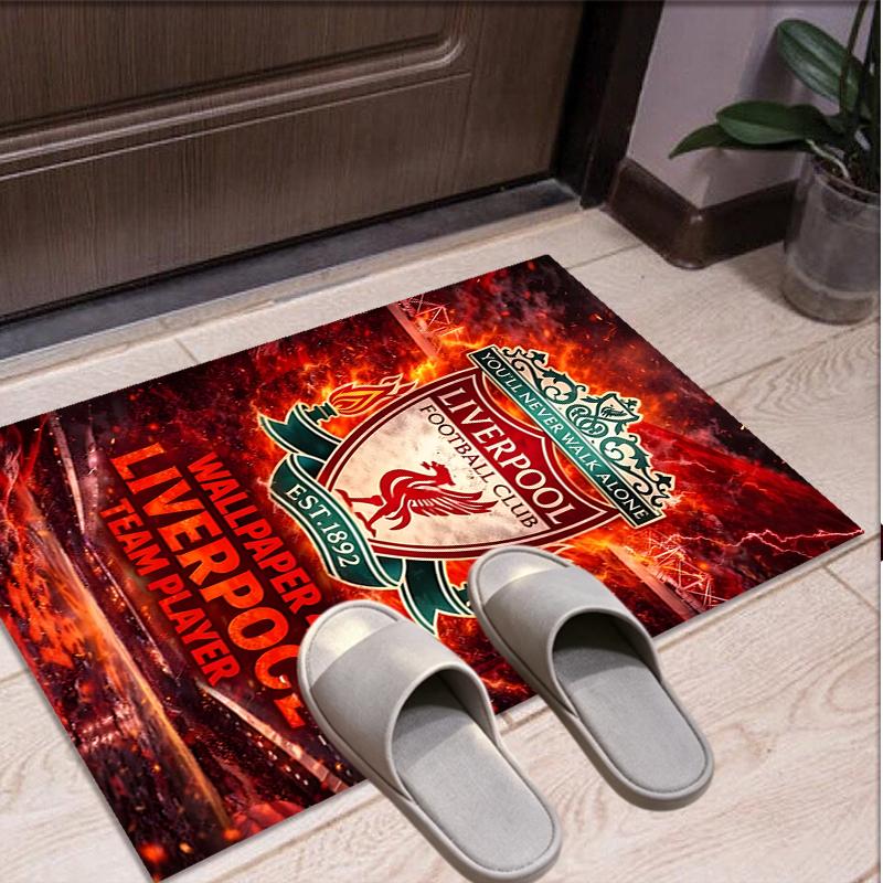 Alfombra con Patrón del Liverpool F.C., Felpudo Interior/Exterior, para Picnic, Sala de Juegos, Dormitorio, Oficina, Sala de Estar, Alfombra Decorativa para el Hogar, Regalo de Cumpleaños