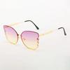 Stylish Butterfly Shaped Sunglasses Rectangle Sunglasses Female Designer Eyewear Small Frame Sun Eyewear Ladies Black