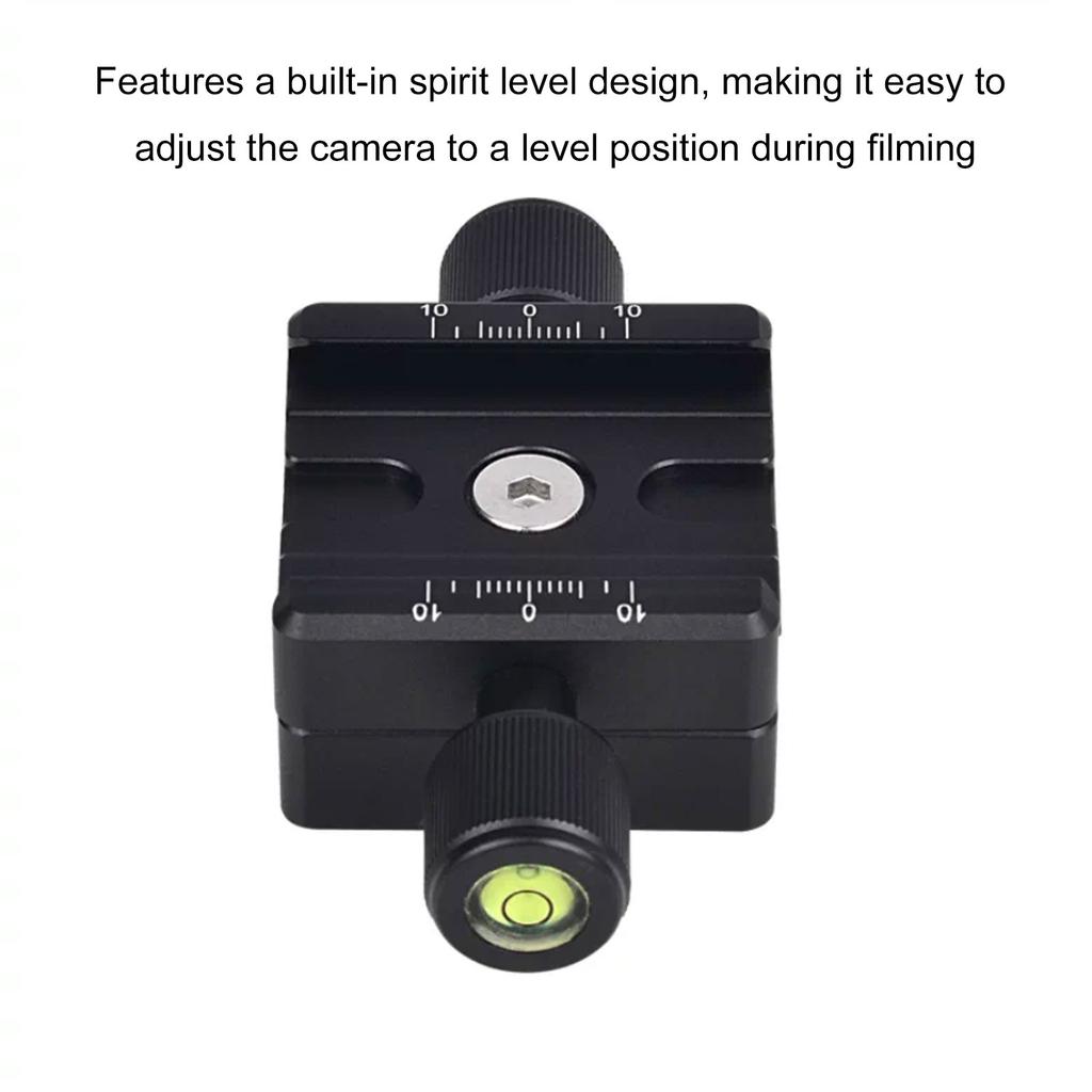 Bidirectional Clamps Quick Release Pate 50mm Aluminum Alloy Twin Double Duplex Clamp