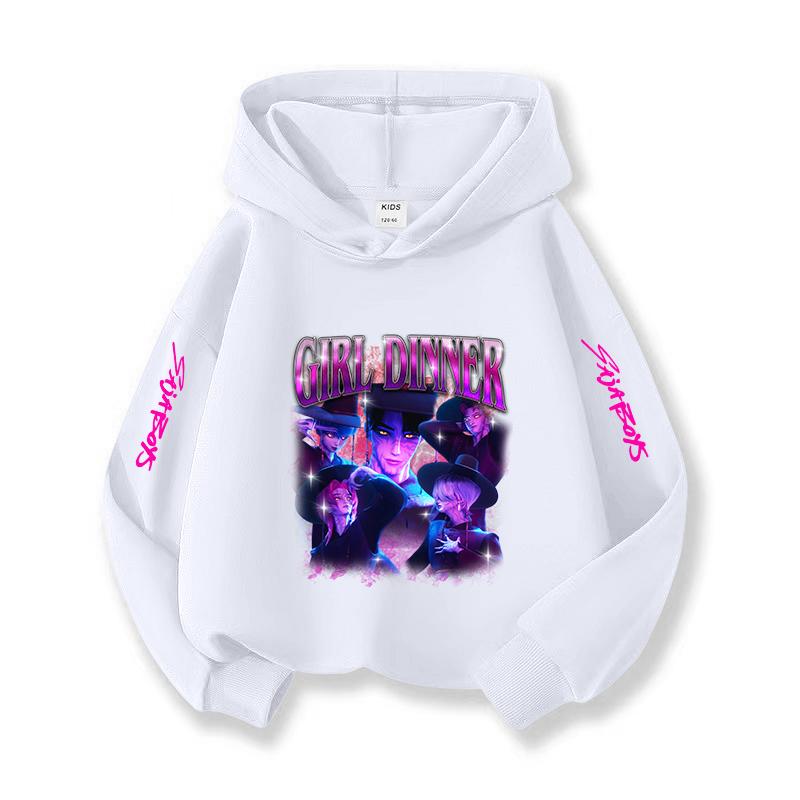 2025 New KPOP Korean Christmas Casual Children's Hoodie Fashionable, Versatile, Casual and Comfortable Girls' Top