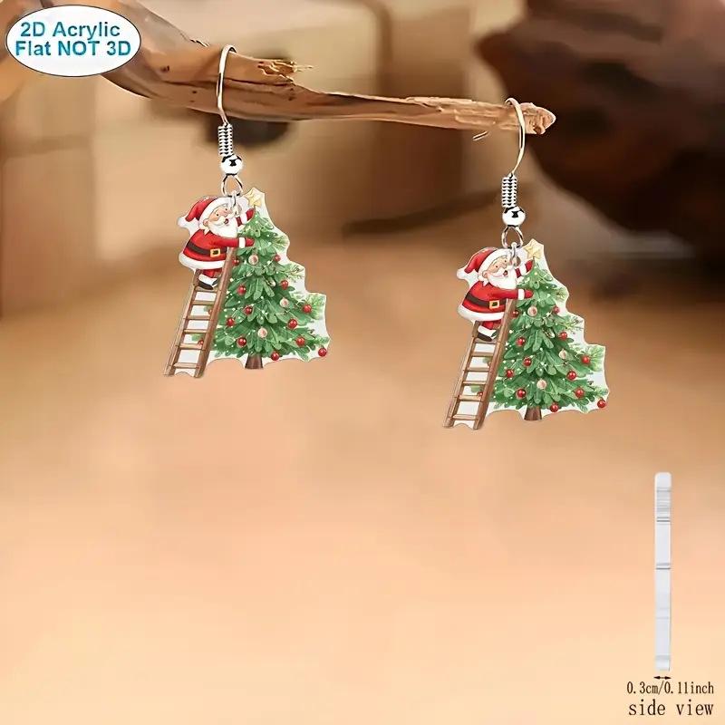 Cross-border Hot Sale Santa Series Earrings Fun Christmas Day Atmosphere Cartoon Santa Earrings