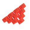100PCS Bag 16MM 001 100 Numbered Plastic Poultry Chickens Ducks Goose Leg Bands Rings(Red)