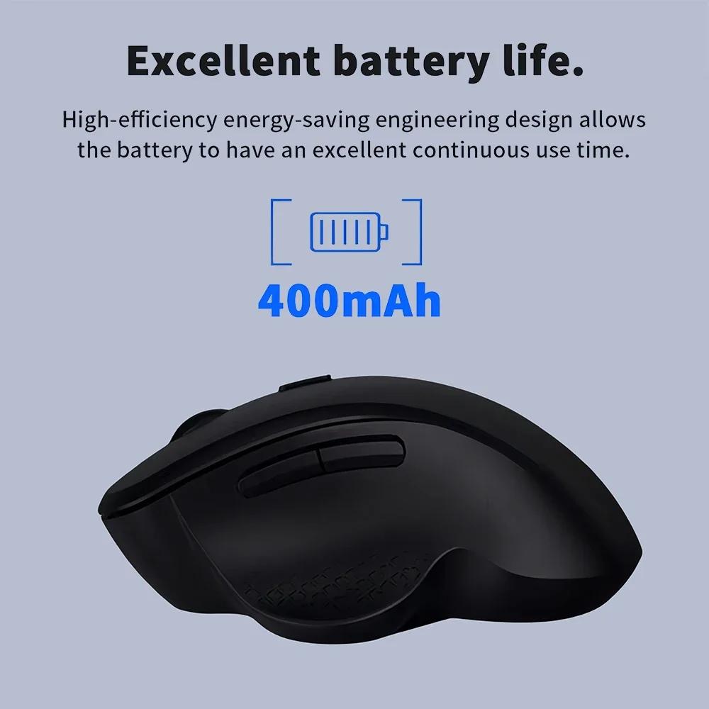Mouse Wireless Ricaricabile Bluetooth Mouse 1600DPI Mouse Silenziosi Ricevitore USB 2.4G per Mackbook PC Accessori per Laptop