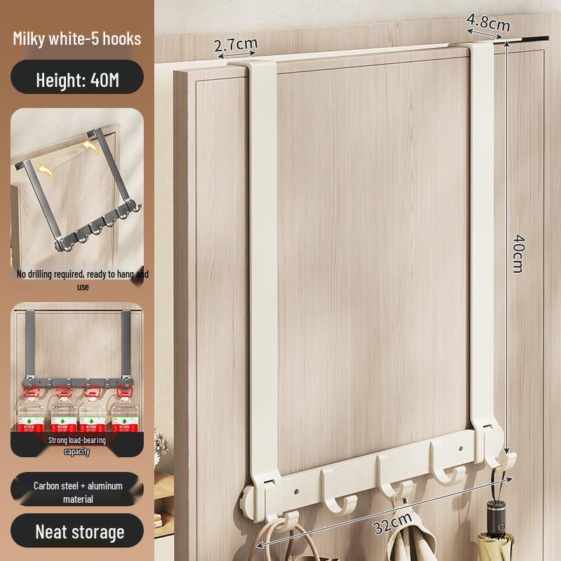 Silent Adhesive Wall-Mounted Clothes Hanger Hook for Bedroom Doors
