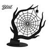 Spider Web Jewelry Rack 3D Printed Decoration Tree Organizer Holder Holder Earrings Rings Bracelets Storage Display Stand Halloween Party