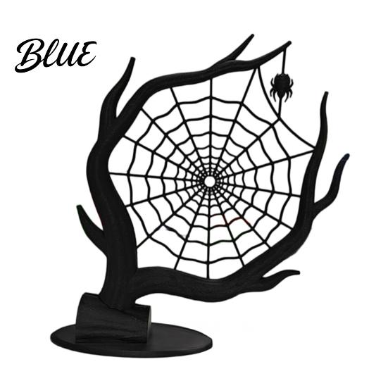 Spider Web Jewelry Rack 3D Printed Decoration Tree Organizer Holder Holder Earrings Rings Bracelets Storage Display Stand Halloween Party
