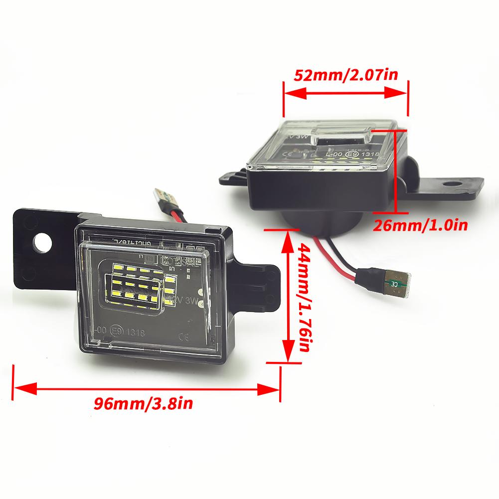 6000 K weiße Voll-LED-Autokennzeichenbeleuchtung für Chevy Silverado 1500 2500 3500 GMC Sierra Chevy GMC Canyon usw.