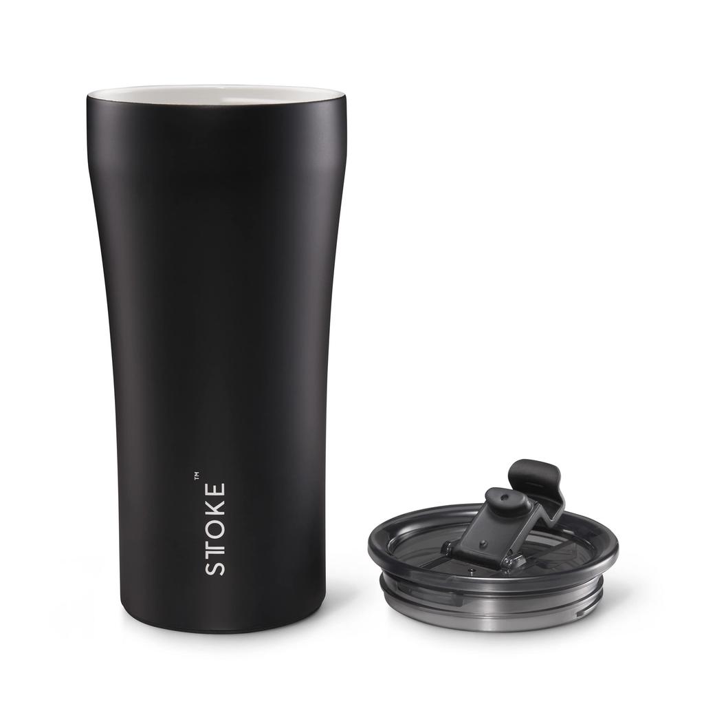Sustainable Cup Tumbler 16oz G Airtight Lid Luxe Black G S12 [Stoke] (470ml)