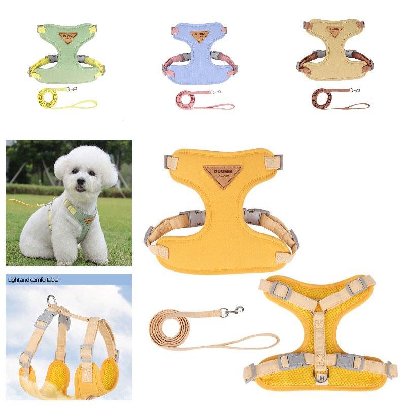 Hot Selling Dog Chest And Back Strap Wholesale Pet Leash For Small Dogs Prevents Escape Adjustable Size