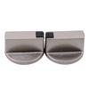 2PCS Metal 6mm/8mm Universal Silver Gas Stove Control Knobs Adaptors Oven Switch Cooking Surface Control Locks