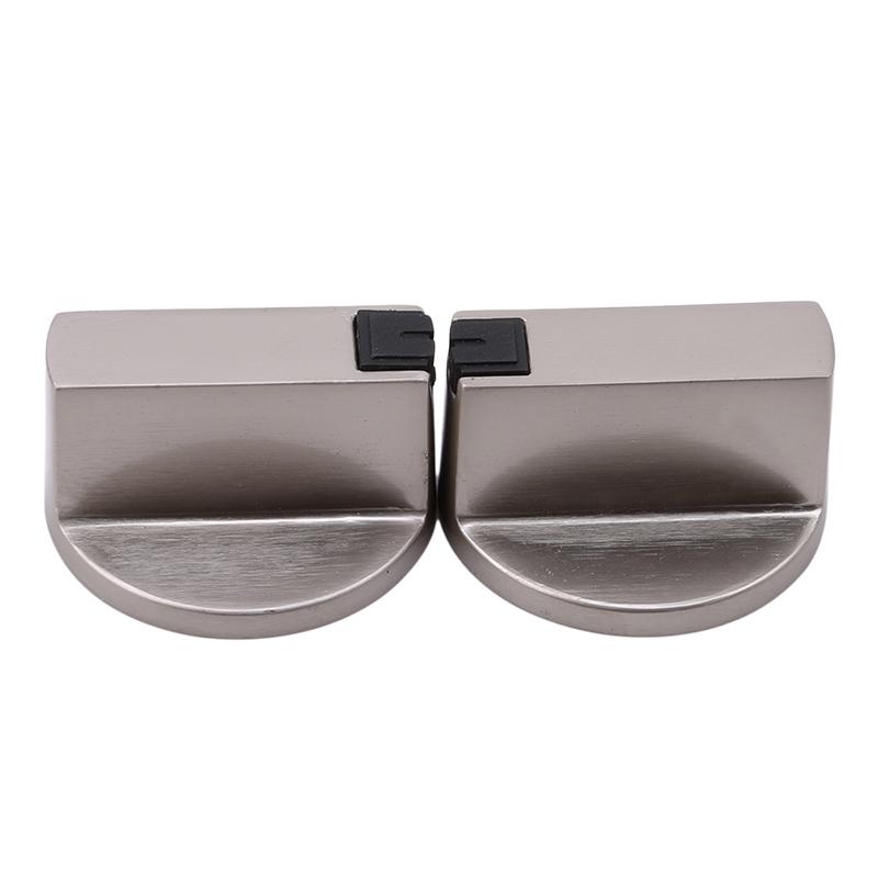 2PCS Metal 6mm/8mm Universal Silver Gas Stove Control Knobs Adaptors Oven Switch Cooking Surface Control Locks
