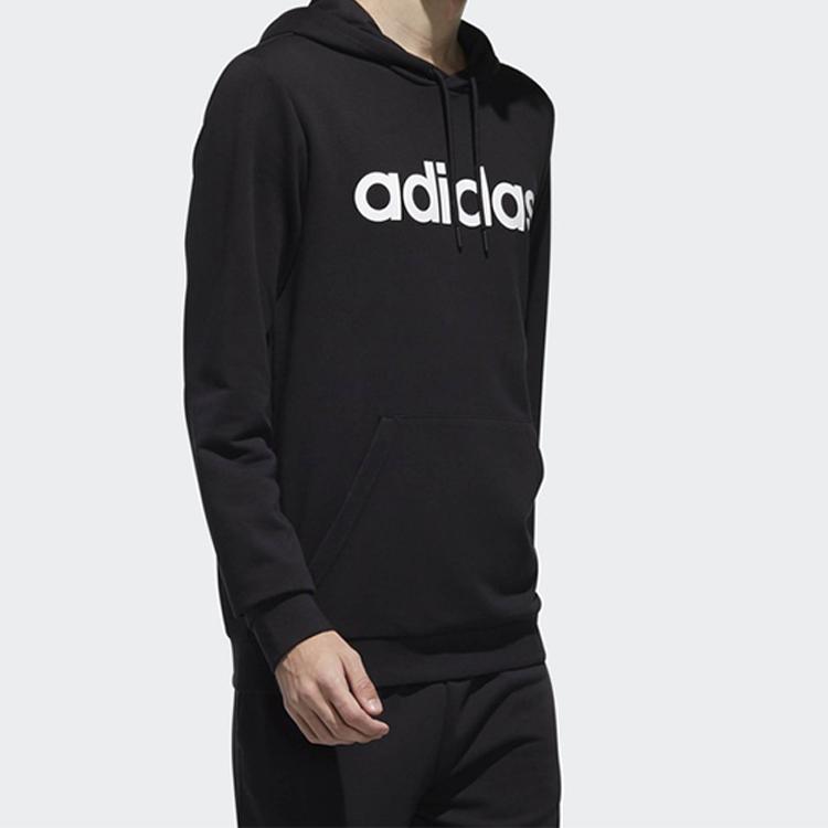 Adidas Sports Hoodie Men Tops Black DW8022