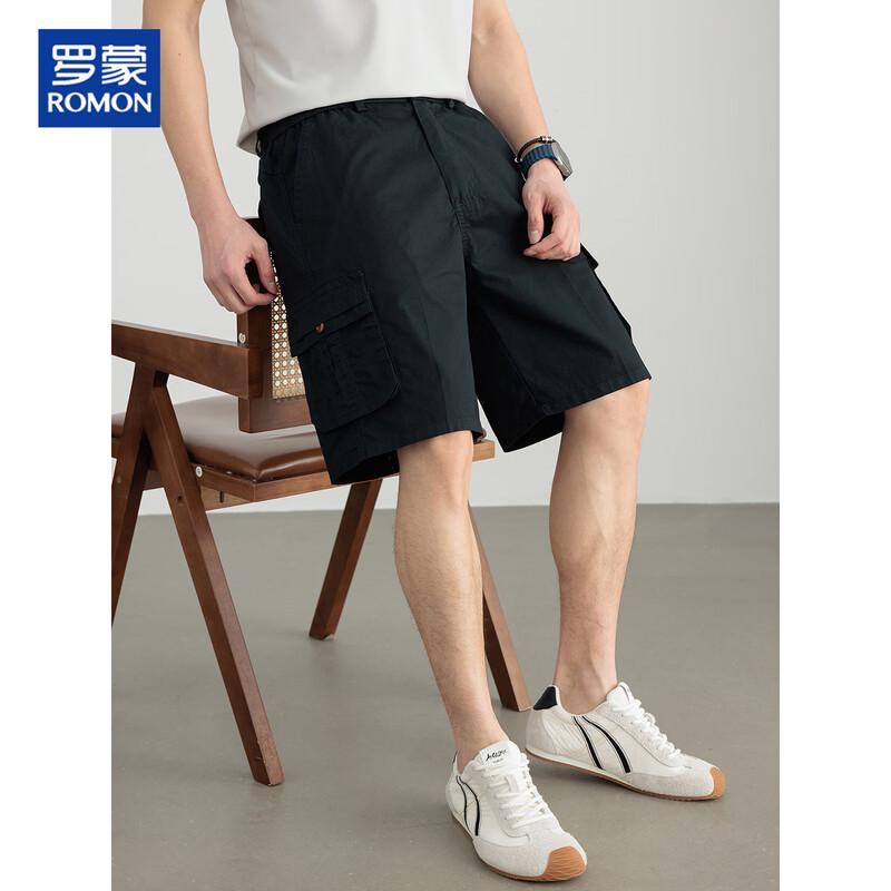ROMON Men s 100% Cotton Loose Cargo Shorts 4XL