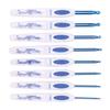 Crochet Hooks 8 Pcs Soft NonSlip Good Grip Knitting Needles Set with   for Weaving Home Use(Blue and White Porcelain Pack of 8 )