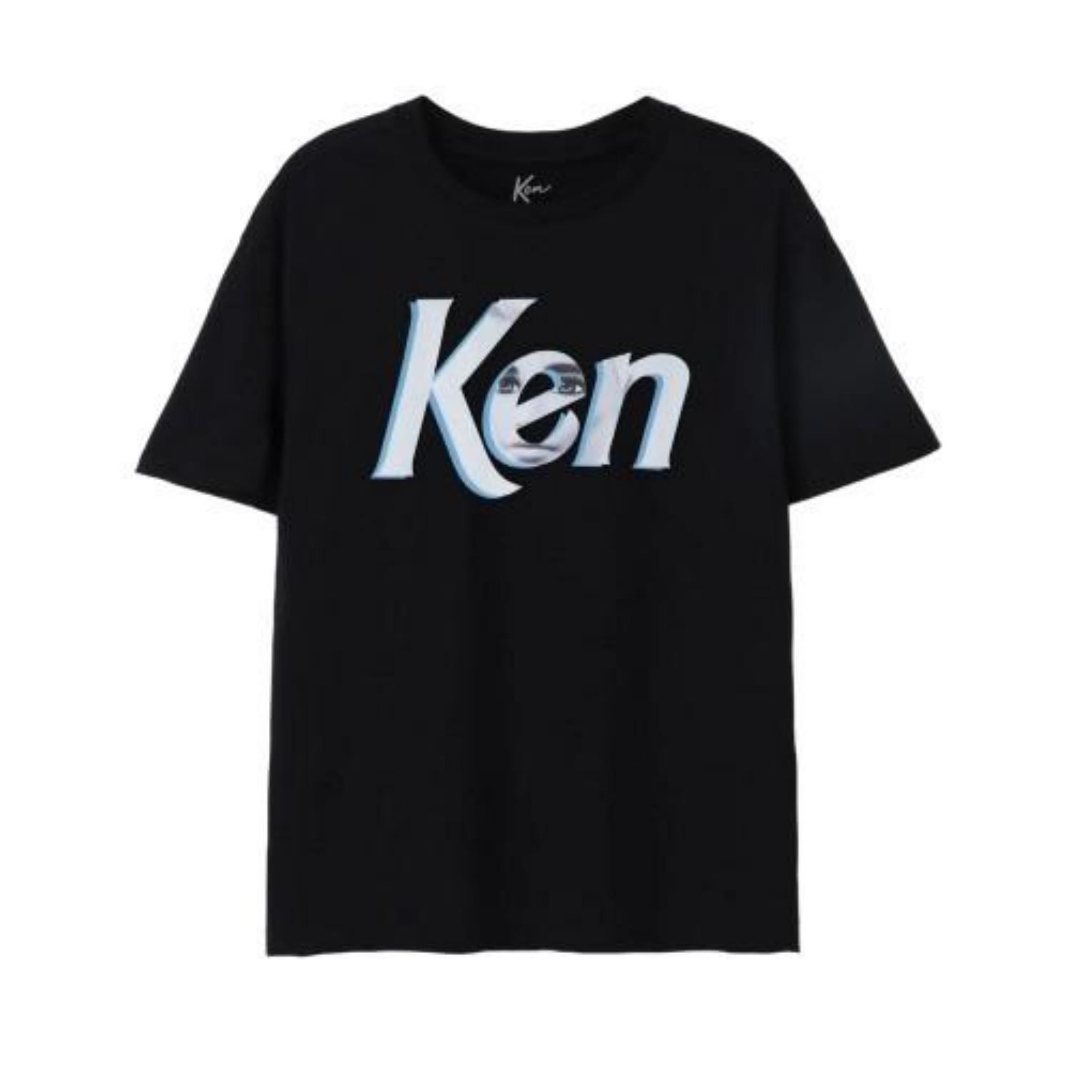 barbie Mens Ken Face T-Shirt S чёрный