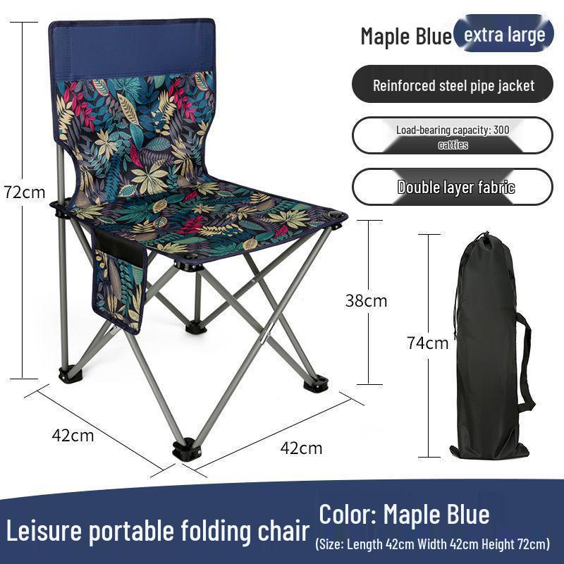 Portable Outdoor Folding Stool - Compact Camping and Fishing Chair for Art Students