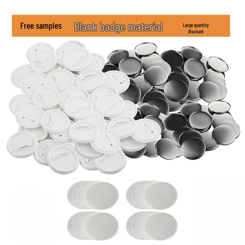 

DIY Tinplate Badge Kit: Blank Pins & Spring Pins for Handcrafted Badges 25MM Badge Kit