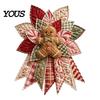 Dekoratives Wandbehang-Bastelset Festliches gestepptes Weihnachts-Tür-DIY-Nähset, Immergrüner Baum, 3D-gepolsterte Patchwork-Kunsthandwerk-Bedarfsset für