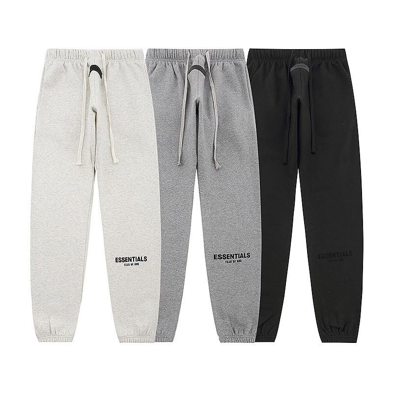 FEAR OF GOD ESSENTIALS Flocked Letter Hoodie Loose Fit Fleece Sweatshirt Men Women