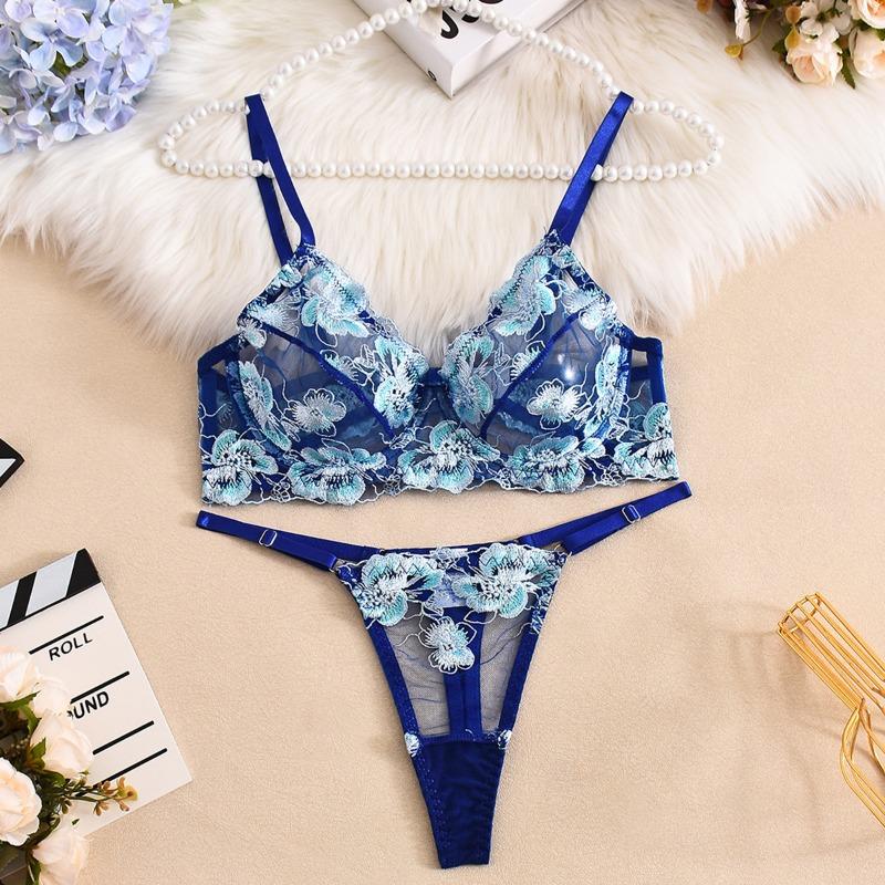 

Популярный вышитый бюстгальтер, комплексный набор для скульптурирования тела, сексуальное нижнее белье XL