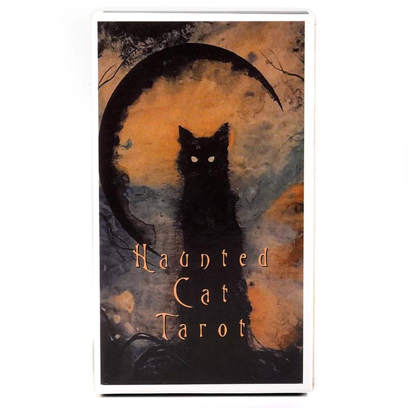 Haunted Cat Tarotkarten Ein 78er Deck Orakel Englisch Visions Divination Edition Borad Spielen