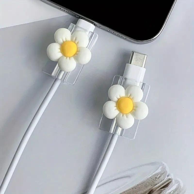 1/10 ks Priehľadný TPU chránič nabíjacieho kábla pre Apple zariadenia