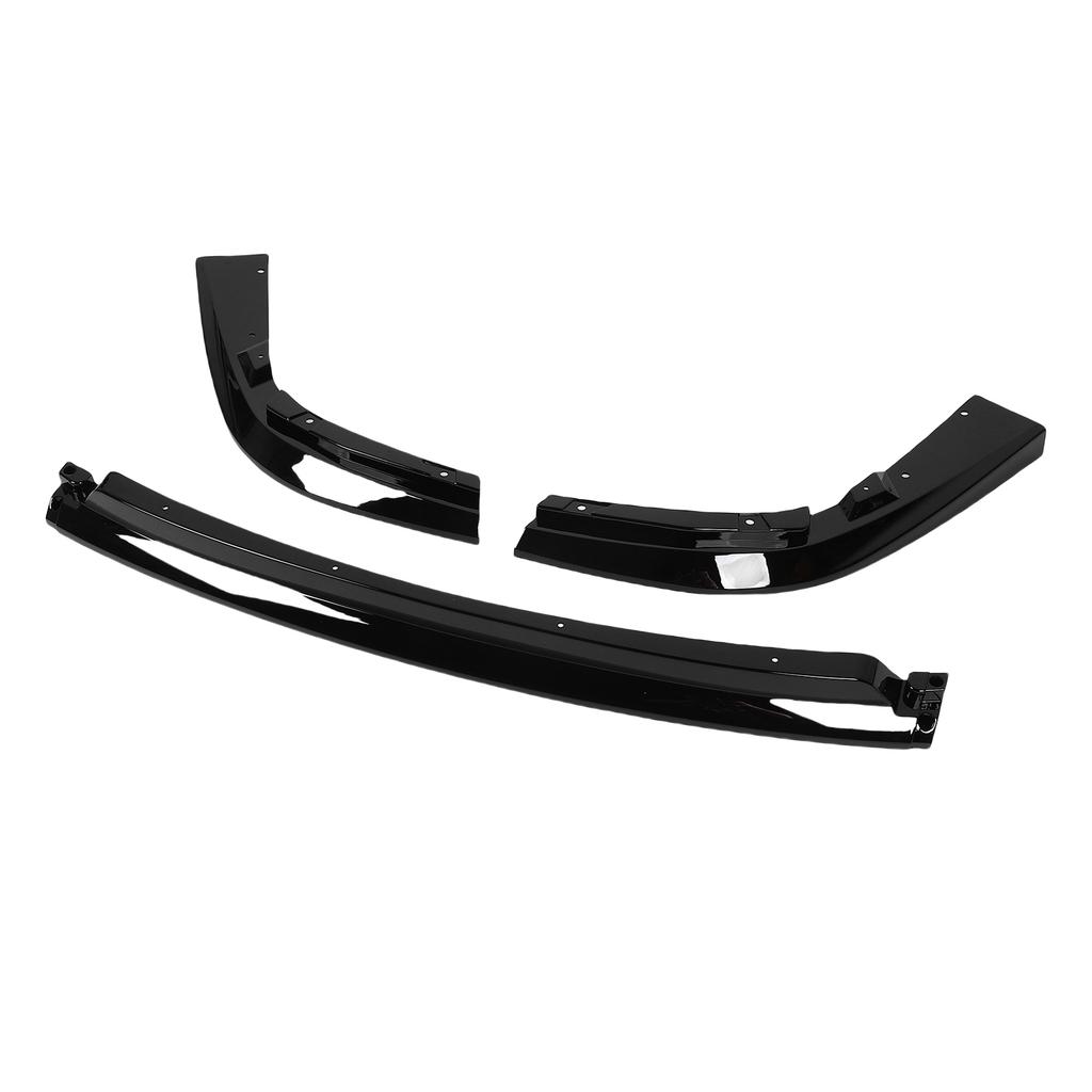 Front Bumper Lip Chin Spoiler 3 Sections Replacement for Subaru Impreza WRX STI 2004 2005 Glossy Black