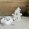 Christmas Snowman Figurine Silicone Molds for Epoxy Resin, Candle Soap, Home Decoration, Silicone Epoxy Resin Mould