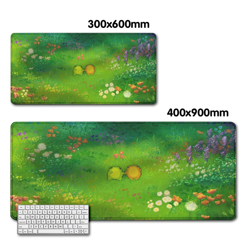 teclado mouse pad Frog on lce by Abi Toads Gaming Large XXL Mouse Pads Non-Slip Rubber Base mousepad Keyboard Mouse Mat Desk Pad