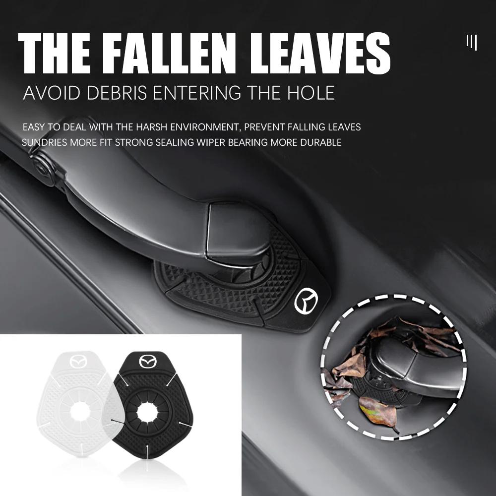 2025 Caldo 2pz Copertura Protettiva Fori Bracci Tergicristallo Auto Tappetino Protettivo Copertura in Silicone Antipolvere Per Mazda 2 3 5 Axela CX-5 CX-3 D