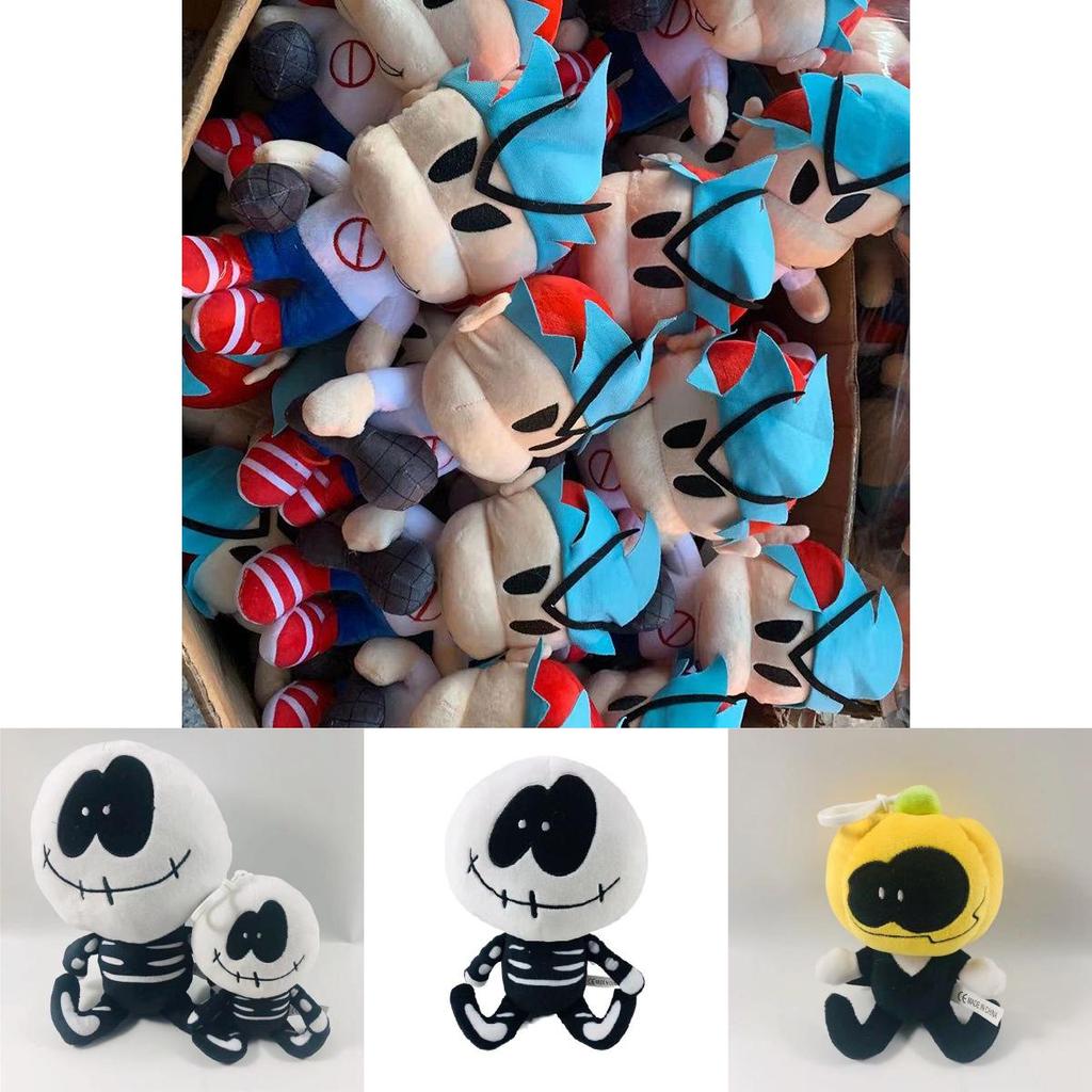 Friday Night Funkin Plush Toy Adorably Soft Fnf Whitty And Boyfriend Lemon Demon Doll For Kids