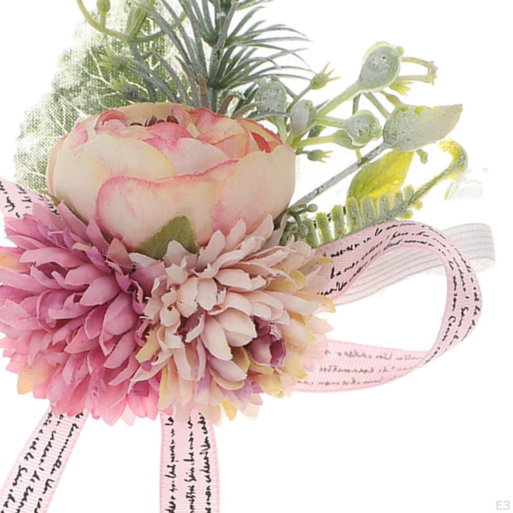 Wrist Corsage Bracelet Rose Artificial Ceremony