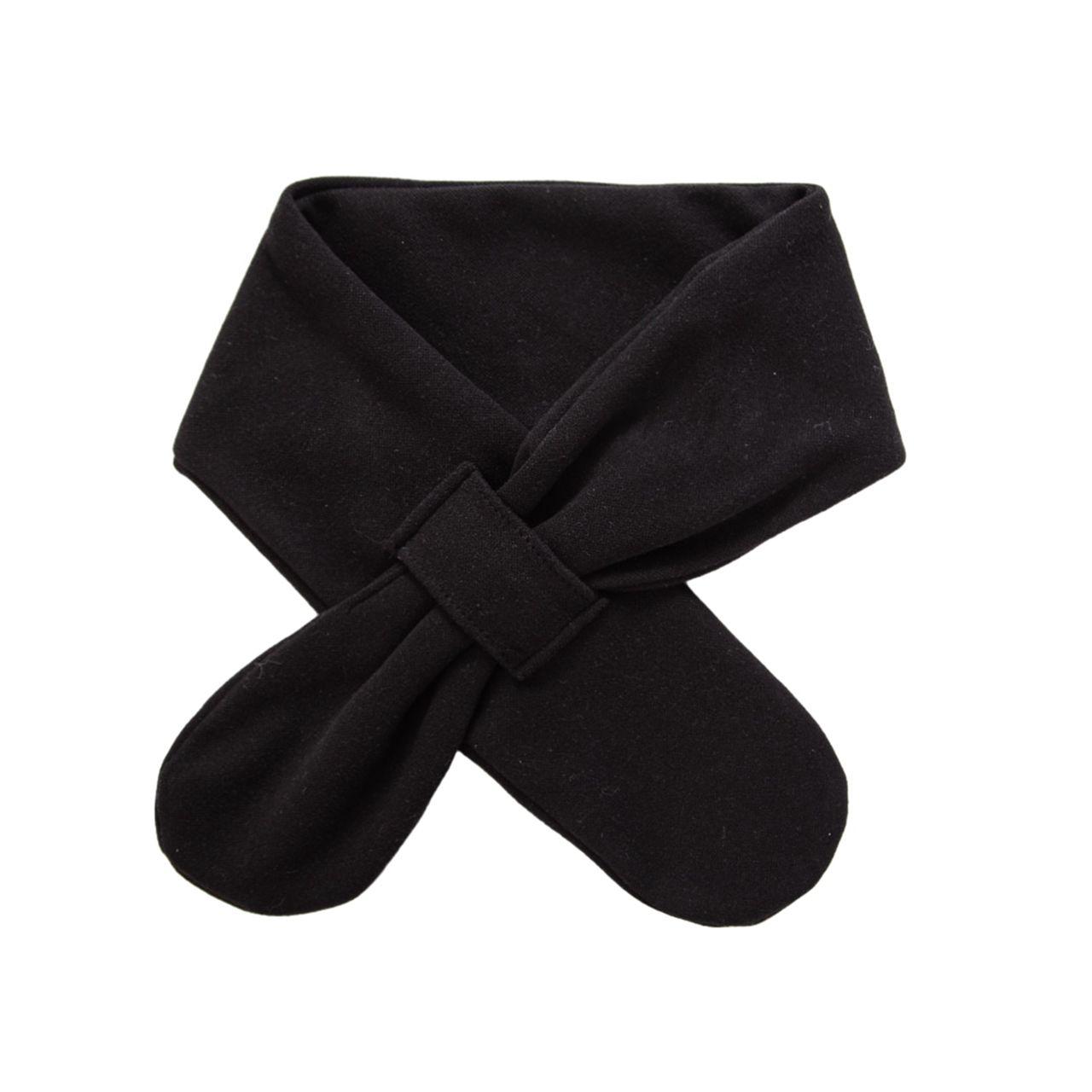 

Однотонный детский шарф Осень Зима Теплые шарфы-кресты для детей Ветрозащитный для девочек и мальчиков Грелка для шеи Бандана чёрный