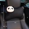 Cute Cartoon Panda Plush Universal Car Steering Wheel Cover Auto Seat Belt Cover Imitate Lamb Wool Winter Car Accessories