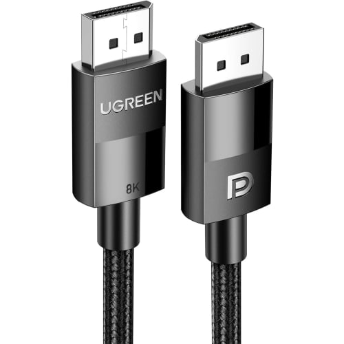 

Кабель UGREEN Gaming 8K Displayport 1.4 Standard [VESA Standard] Кабель Display Port с поддержкой HDR 8K@60HZ/4K@144Hz/2K@240Hz, высокая скорость 32,4 Гбит/с ДП Н