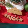 Tenue de Noël Noeud de Noël Chapeau de Noël Ensemble Boucles d'Oreilles Goutte en Résine Pain d'Épices Boucles d'Oreilles Biscuit Mignonnes Bijoux de Fête Cadeau Pour Femmes Hommes