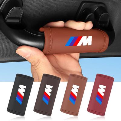 לוגו M ידית גג עור לרכב מגן מחצלת נגד שריטות אביזרים עבור E46 E39 E90 E60 E36 F30 F10 E34 E30 F20 E92 M3 M4 M5 X3 X4 X5 X6 X7