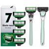Safety Razors Safety Shaving Razors Metal Razors with 5 Safety Razors Blades,Ecofriendly Razors with Ergonomic Handle