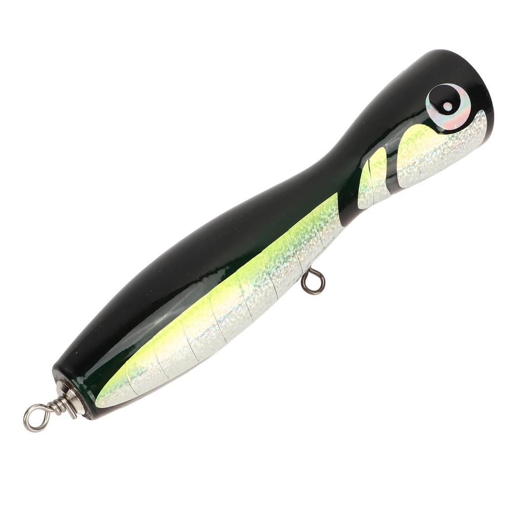 Fishing Lure Top Water Hard Bait Linden Reflective Sea Fishing Artificial Bait for Perch Tuna Giant Trevally Trout Green