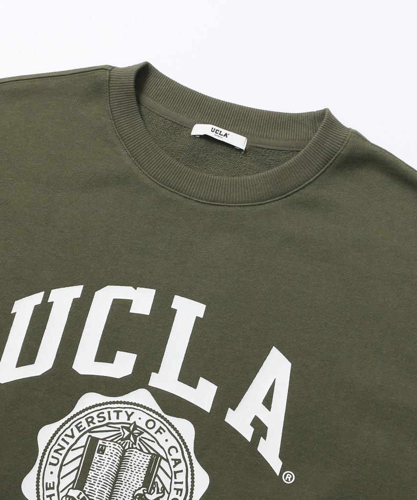 UCLA Unisex Retro Preppy Sweatshirt [Lt-Khaki] (Ub9Lt30)